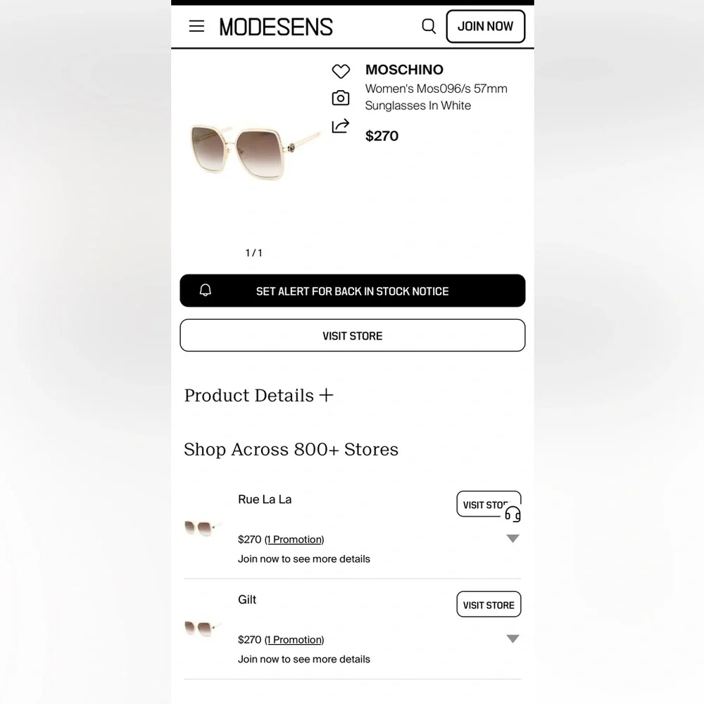 MOSCHINOGradient Gold Mirror Sunglasses
MOS096/S 05X2/JL 57 - Picture 14 of 15